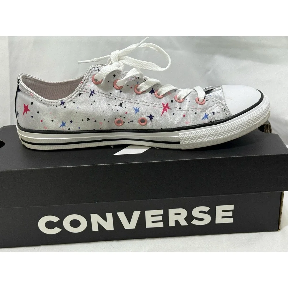 Converse‎ Juniors Girl's Stars Multicolor Sneakers Size 6